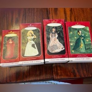 Lot of four Hallmark Keepsake 1999 Scarlett O’ Hara Green Collector’s series